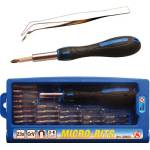 BGS technic Комплект микро битове с пинсета, 23 бр. ; bgs technic, 20823