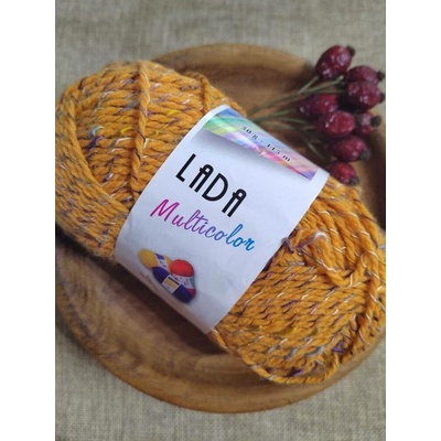 Pletací příze Vlnap Lada multicolor oranžová