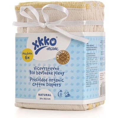 XKKO Organic Viacvrstvové 4/6/4 BirdEye NATURAL Newborn