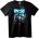 NOONEBRAND Тениска Телевизионни Врани и Череп - 7XL, Black