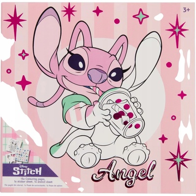 Omaľovánka pre deti STITCH 10x10cm 20 stránnálepkyšablóna