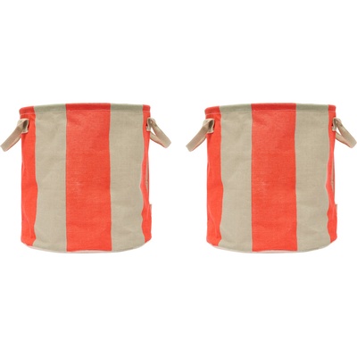 OYOY Кошници за съхранение Kara M, червено-бежови, 2 бр (L301537)