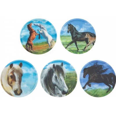 Sada ozdob na batoh Ergobag Kletties Set - Horses