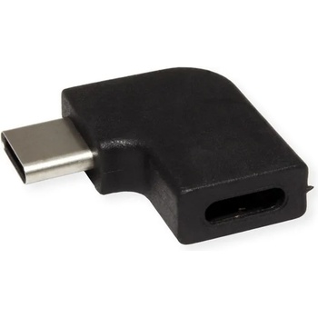 Valueline Преходник Value 12.99. 2996, от USB C(м) към USB C(ж), ъглов, черен (12.99.2996)