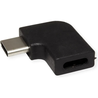 Valueline Преходник Value 12.99. 2996, от USB C(м) към USB C(ж), ъглов, черен (12.99.2996)