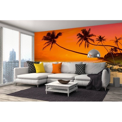 DIMEX ART Самозалепваща се флизелинова фототапета залез над морето 375 x 250 см