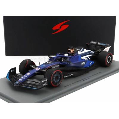 SPARK MODEL WILLIAMS F1 FW45 TEAM WILLIAMS RACING N 23 800th GP BRITISH GP 2023 ALEXANDER ALBON BLUE 1:18