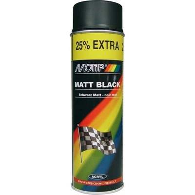 Motip akrylový lak 500 ml černý matný