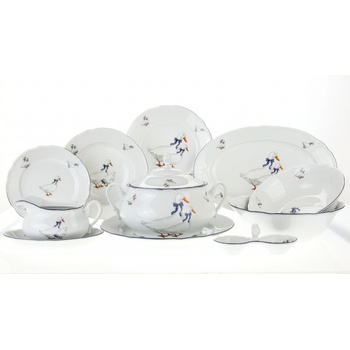 Thun 1794 Jídelní souprava husy český porcelán Constance 25 d.