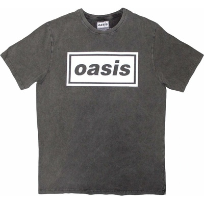 Oasis tričko Decca Logo Charcoal Grey