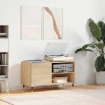 vidaXL Шкаф за винилови плочи сонома дъб 85x38x48 см инженерно дърво (831695)