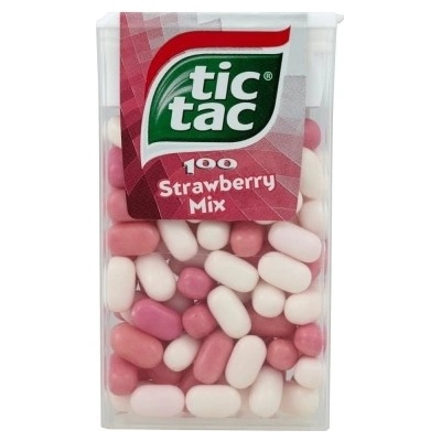 Tic Tac 100 dropsy s jahodovou příchutí 49 g