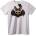 NOONEBRAND Тениска Черепи Прилеп Заек - XS, White