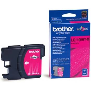 Brother Касета ЗА BROTHER MFC 6490CW/DCP 6690CW - Magenta High Yield - LC1100M High - заб. : 750k (LC1100HYM)