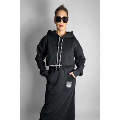 Miss City official Crop mikina Black Clap