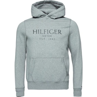 Tommy Hilfiger BIG HILFIGER HOODY mikina šedá