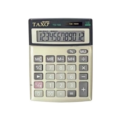 TITANUM Calculator Taxo 12- position TG-122 silver
