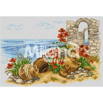 Milena Style Древност - гоблен със схема конци dmc 1: 4