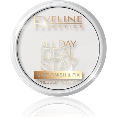 Eveline Cosmetics, Celodenný púder Ideal Stay Matt Finish&Fix Matujúci púder na tvár 60 White 12 g