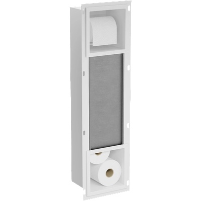 Mexen X-Wall-BP държач за тоалетна хартия с поставка, бял - 1924 (1924)