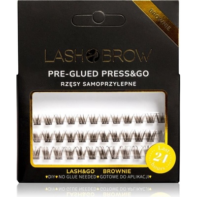 Lash Brow Press&Go Self-Adhesive Eyelashes samolepiace trsové riasy Everyday Brownie 1 ks