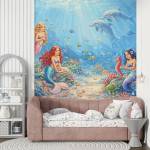 Art Gift Decor Фототапет Вълшебен подводен свят с русалки и делфини