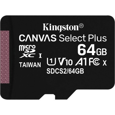 Kingston Canvas Select Plus microSDXC 64 GB SDCS2/64GBSP – Zboží Živě