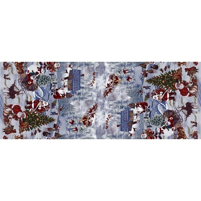 Sanem Plastik 1228 PVC ubrus Florista Santova vesnička modrá 120x140 cm