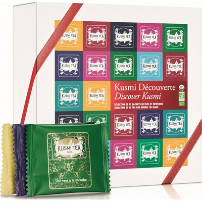 Kusmi Tea Darčekové balenie Discover 45 mušelínových vrecúšok