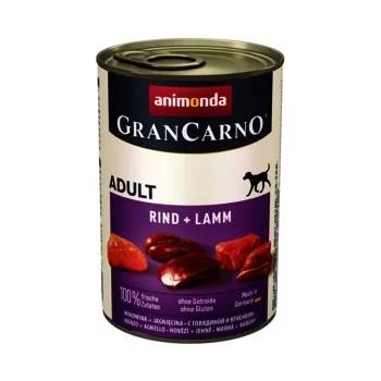 Animonda GranCarno Original Adult with Beef and Lamb -Консервирана храна за израснали кучета с телешко и агнешко месо, 2 броя х 800 гр