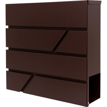 Pepita Модерна поцинкована стоманена пощенска кутия - brown (YG16)