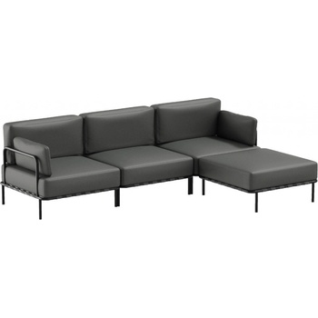 Mood Selection Salve 3 pohovka + Puf Modul tmavošedá