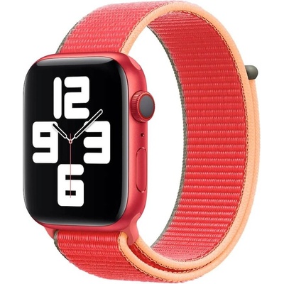 Apple Оригинална текстилна каишка за Apple Watch 42мм, 44мм, 45мм, 46мм, Ultra, Ultra 2 49мм - Apple Product Red Sport Loop (червен) (mjg33zm/a)