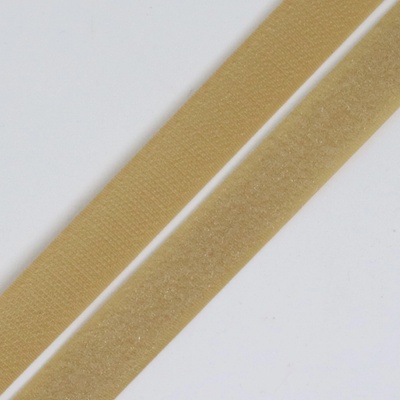 Suchý zip háček + plyš 20 mm béžový, návin 25m