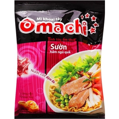 Omachi instantní nudle s příchutí žebírek 80 g