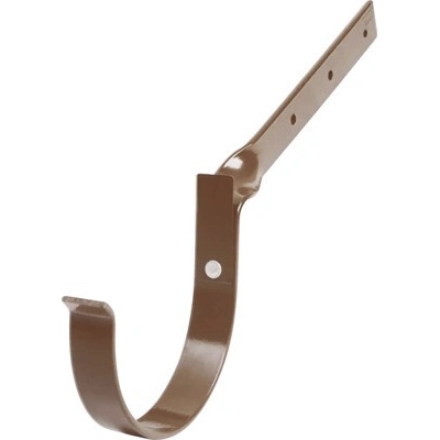 Bravo Odkvapový hák stočený 75 mm hnedý