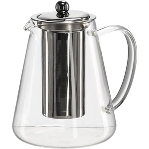 Chomik Топлоустойчива кана с метален капак и цедка за чай 1300ml 68501 (LUT1571)