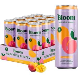 Bloom Sparkling Energy Drink [12 x 250 мл] Праскова - Манго