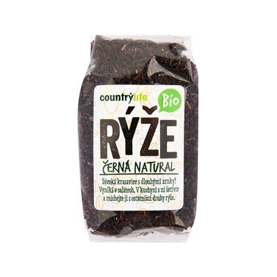 Country Life Rýže černá natural Bio 0,5 kg – Sleviste.cz