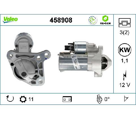 Štartér VALEO 458908