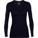 Icebreaker Дамско мериносово термобельо Icebreaker Women's 260 Tech L/S Crewe Merino base layer - Midnight Navy (115-0936-0312)