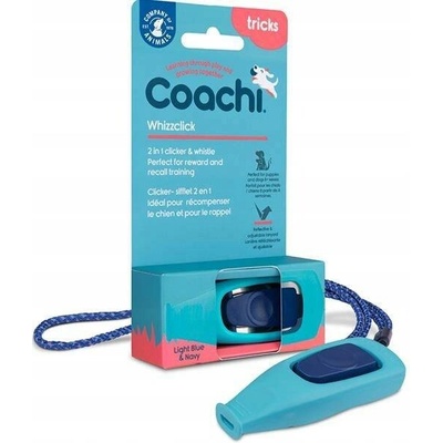 Coachi Whizzclick Píšťalka Clicker 2v1 Light Blue