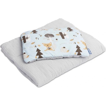 Sensillo Бебешки спален комплект от 2 части Sensillo - Син (SILLO-42167)