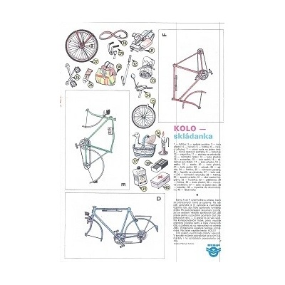 papierový model Bicykel