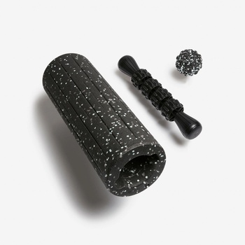 DECATHLON Masážní sada 3v1 hladký válec, míček a tyč