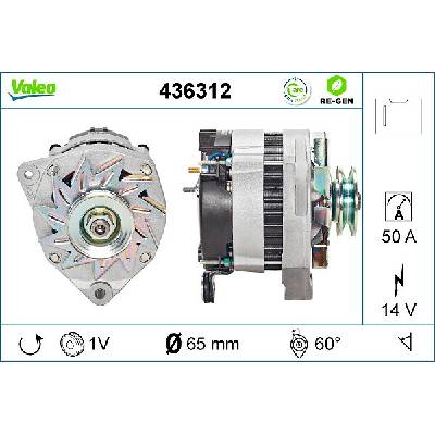 VALEO generátor VALEO RE-GEN REMANUFACTURED 436312