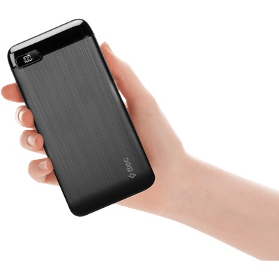 Ttec Външна батерия PowerSlim LCD PD 10.000 mAh Powerbank with USB-C Input/output - Черна (8694470828732)