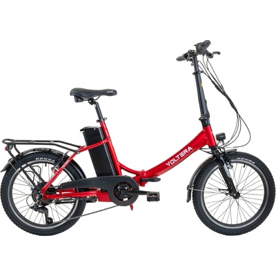 Voltera Flex (červená) 2025 - skládací Průměr kol: 20", Výška rámu: 40cm, Velikost rámu: UNI