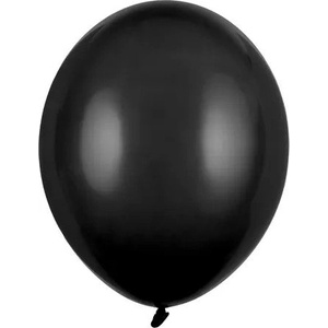 Party Deco Черен пастелен латексов балон - 27 см (sb12p-010)