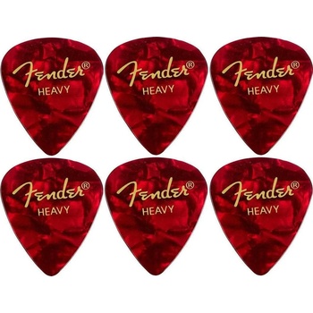 Image 1 of Fender 351 Shape Premium 6 Red Moto Перце за китара (098-2351-509-6PACK-SET)